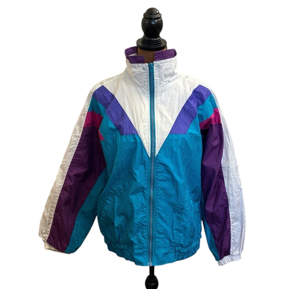 Vintage Westside Connection‎ 1993 Nylon Colorblock Full Zip Track Jacket Size L